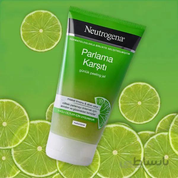 ژل اسکراب صورت لیمو و آلوئه ورا نوتروژینا Neutrogena