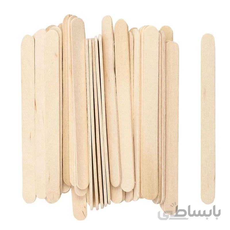 چوب بستنی ساده بسته 50 عددی باریک