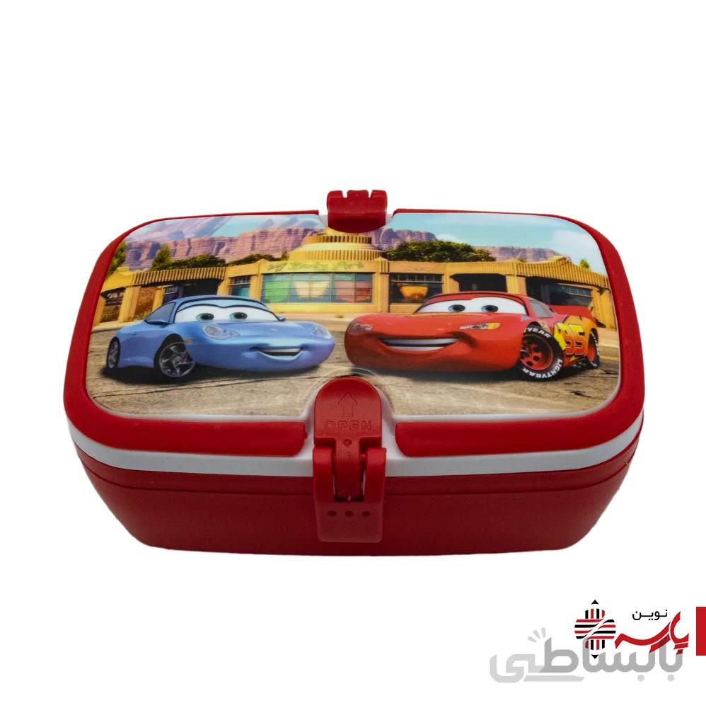 ظرف غذا یک طبقه مستطیل کارا [رنگ:قرمز]