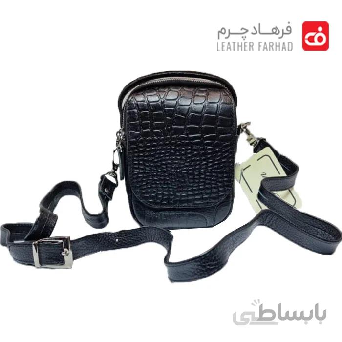 کیف دوشی نقلی سرخانه کورکو چرم طبیعی تبریز