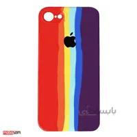 کاور سیلیکونی محافظ لنزدار رنگین کمانی مناسب برای گوشی اپل iPhone 7 / 8