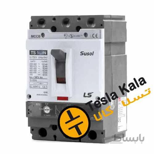 کلید اتوماتیک،کمپکت 100 آمپر،قابل تنظیم حرارتی-ثابت مغناطیسی LS سری SUSOL