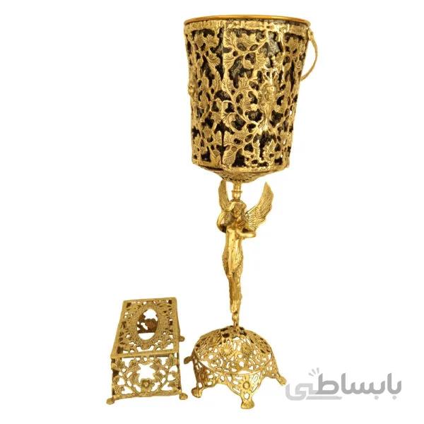 سطل و جا دستمال برنزی طرح فرشته کد ۵۵۸
