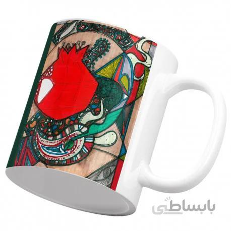 ماگ سرامیکی یلدا انار کد 1104265