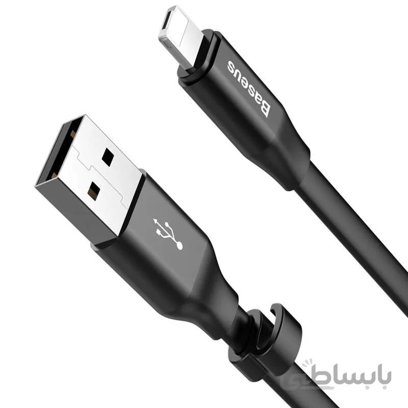 کابل آیفونی Baseus CALMBJ-A0 2A 1.2m ا Baseus CALMBJ-A0 2A 1.2m Lightning Cable