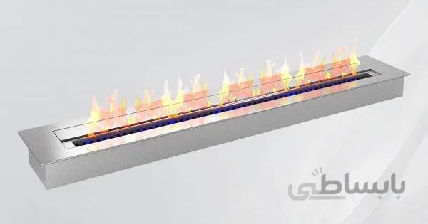 شومینه اتانولی تمام استیل 175 | stainless steel
