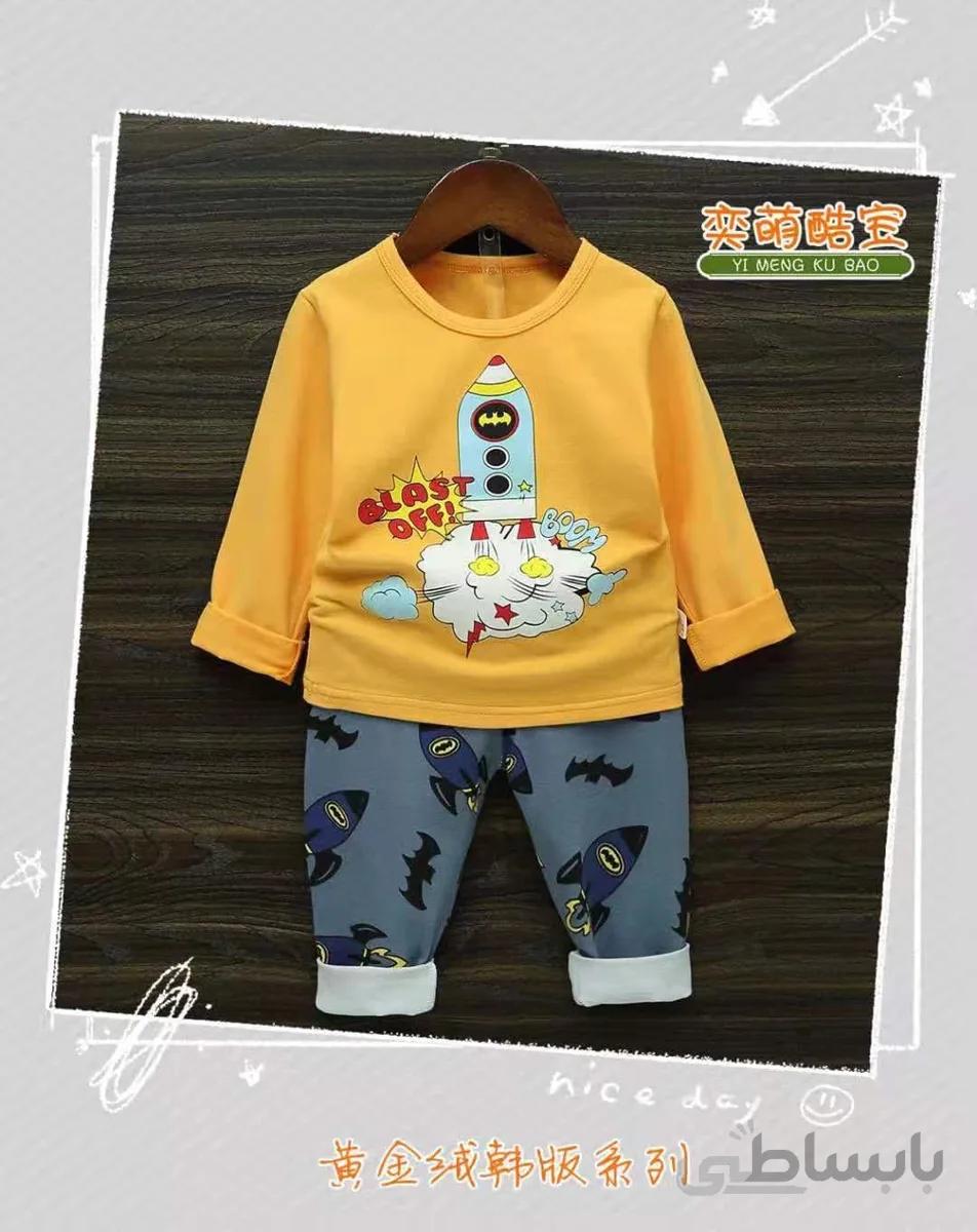 بلوز شلوار راحتی بچه گانه موشک