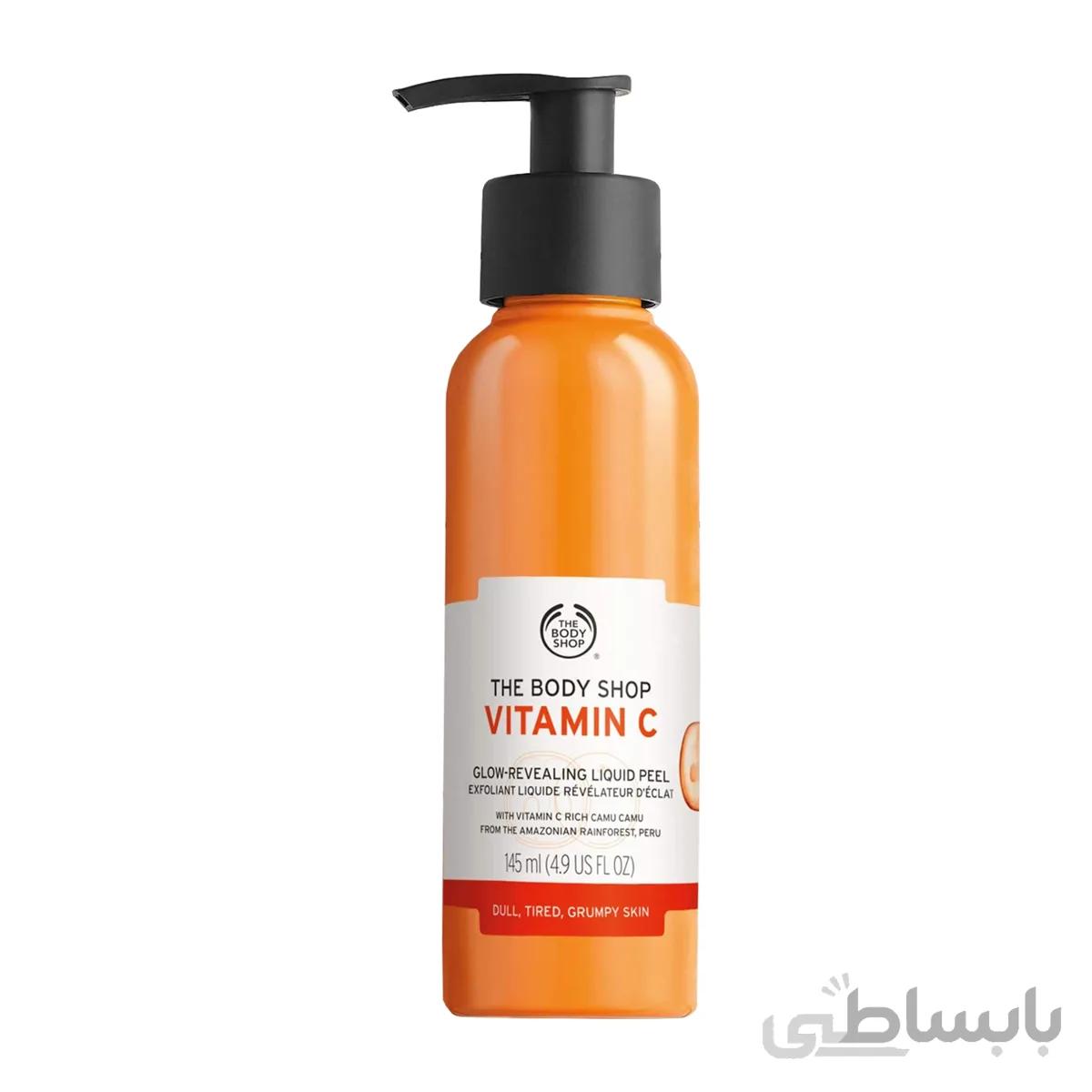 لایهبردار (پیلینگ) ویتامین سی Vitamin c بادی شاپ اصل | ۱۰۰ میل ا The Body Shop Vitamin C Glow Revealing Liquid Peel 100ml