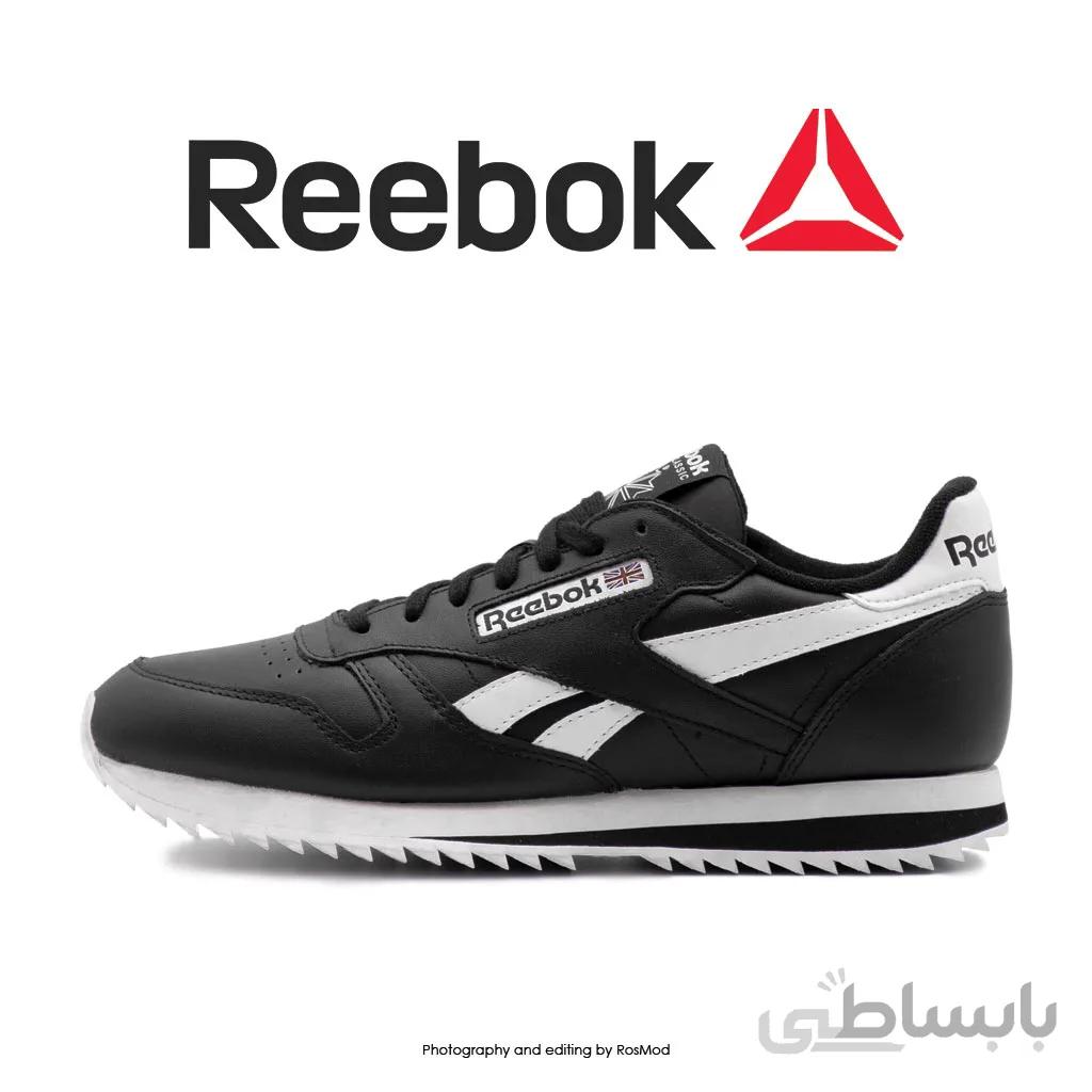 کتانی راحتی ریباک – Reebok Classic Leather Ripple Low Black/White