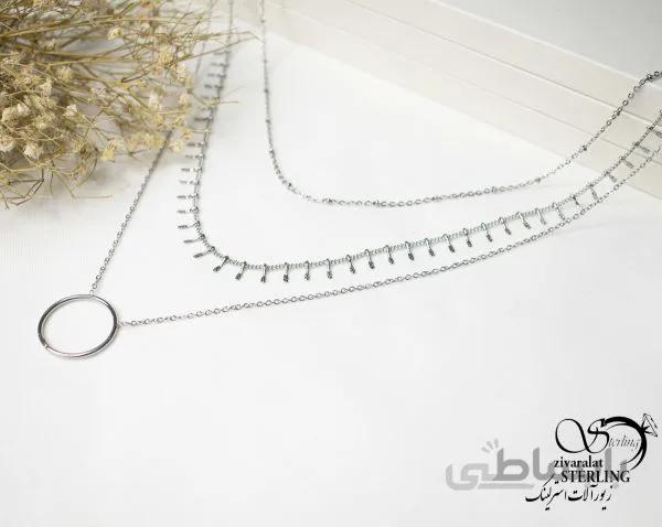 گردنبند استیل زنانه کد 5824