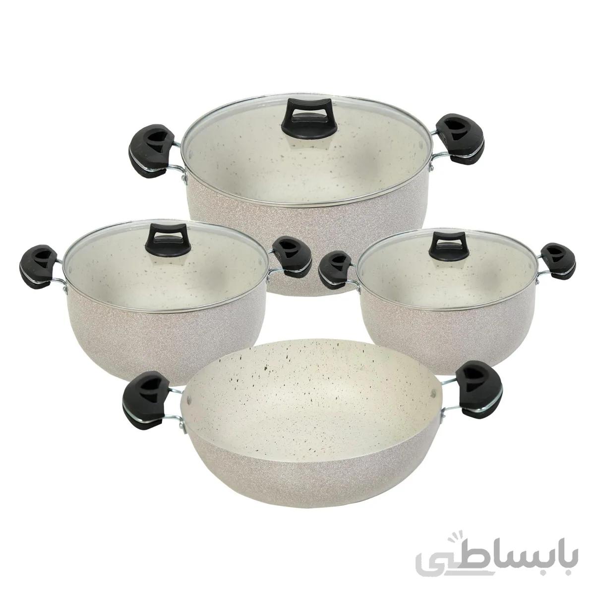 سرویس قابلمه 7 پارچه kahkeshan granite مدل setayesh