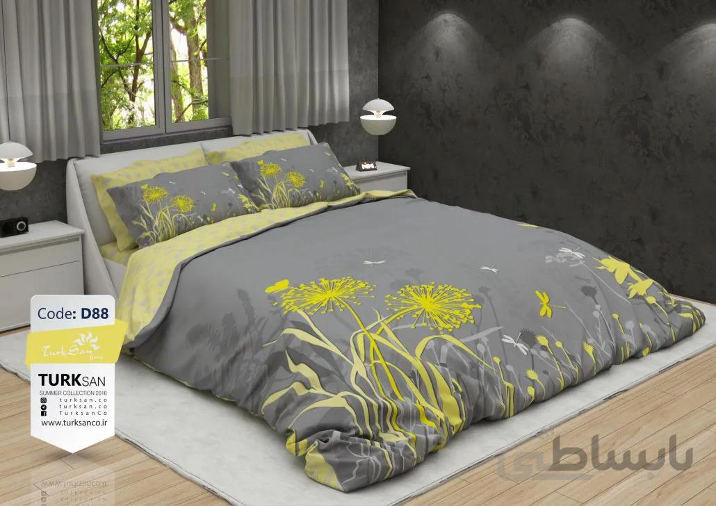روتختی دونفره طرح چمنزار برند ترکسان کد D88