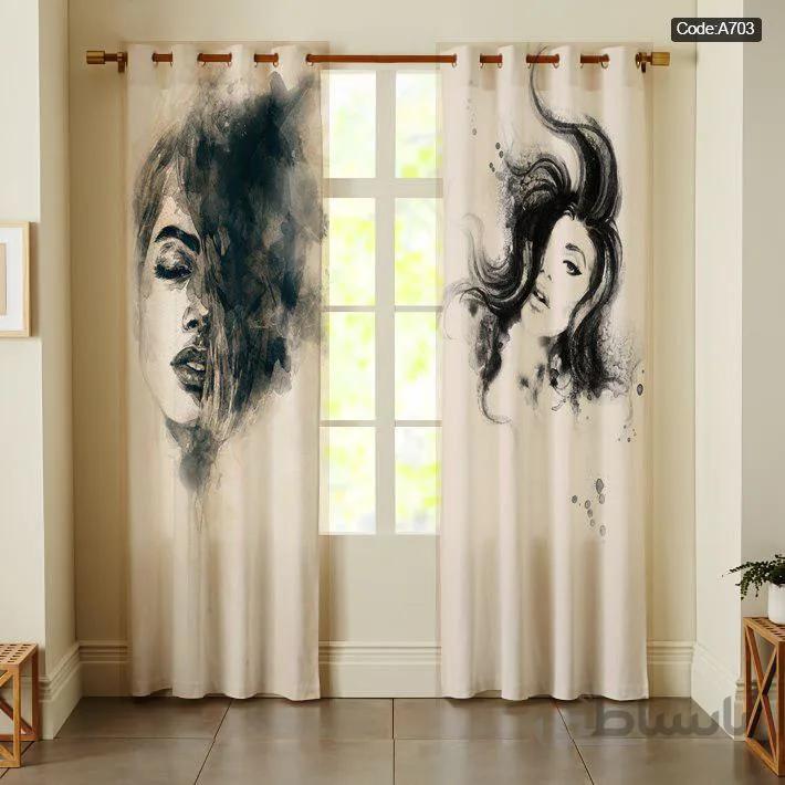 پرده پانچی چاپی کد A703