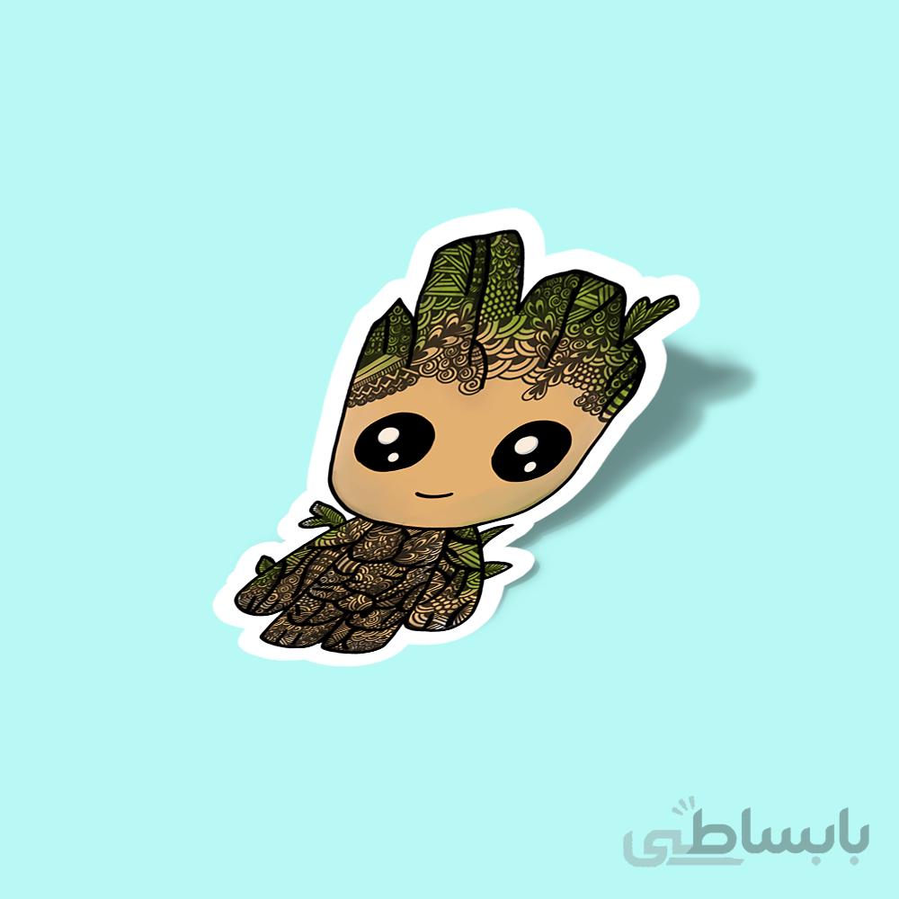 استیکر groot-hand-art