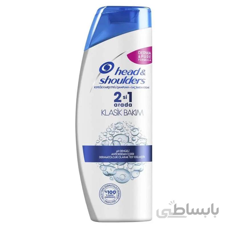 شامپو ضد شوره سر هد اند شولدرز مدل classic care 2 in 1 حجم 400 میلی