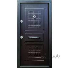 درب ضد سرقت سه قاب پی وی سی - 105*210 / چپ بازشو