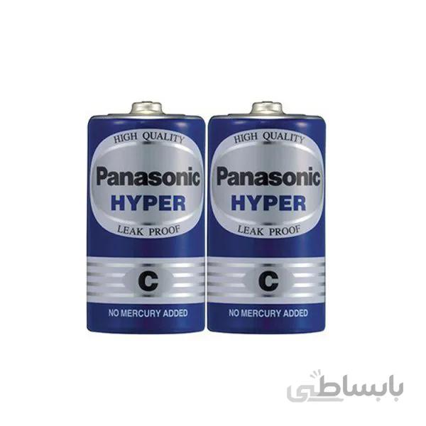 باتری سایز متوسط C پاناسونیک مدل HYPER شرینک 2 عددی