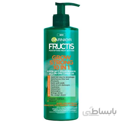 کرم مو فروکتیس گارنیر-گارنیه 400میلی لیتر GARNIER FRUCTIS GROW STRONG 10 IN 1 400 ML