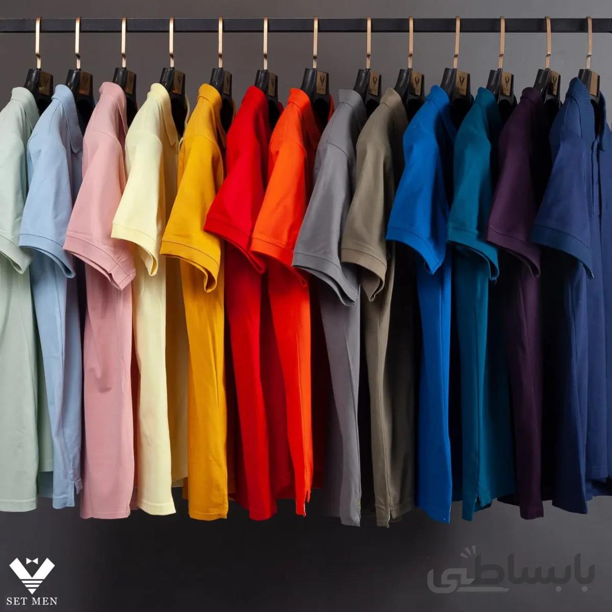 تیشرت یقه دار2 دکمه ست من Ty100
