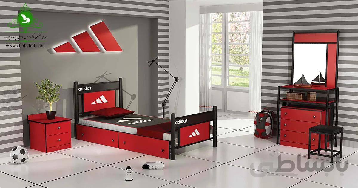 تخت خواب یک نفره مدل آدیداس