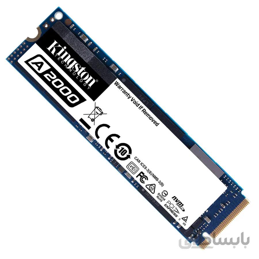SSD KINGSTON A2000 NVMe PCIe Gen 3.0x4 M.2 2280 1TB Internal ا اس اس دی اینترنال کینگستون مدل A2000 NVMe PCIe M.2 ظرفیت 1 ترابایت