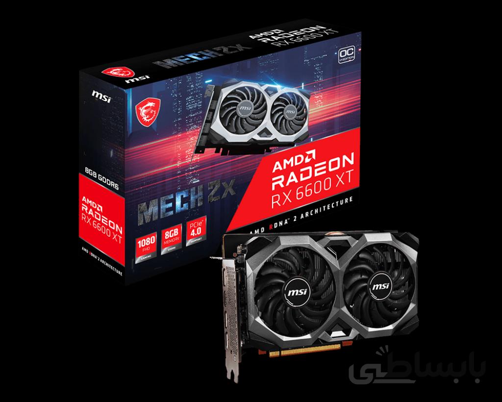 کارت گرافیک ام اس آی مدل Radeon RX6600 XT MECH 2X 8G ا MSI Radeon RX 6600 XT MECH 2X 8G GDDR6 GRAPHIC CARD