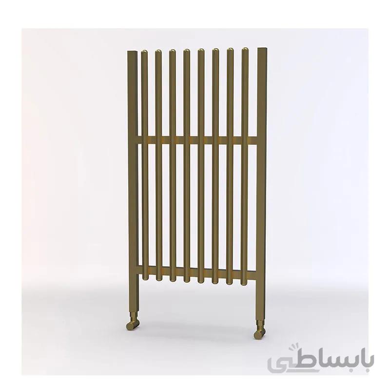 حوله خشک کن آلومینیوم طلایی مات لاکچری طرح 2