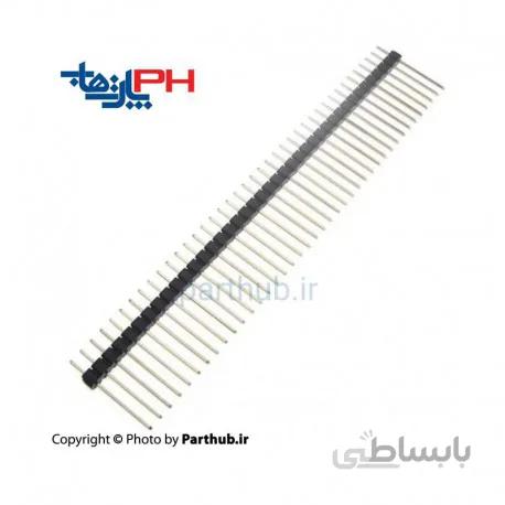 پین هدر نر 1x40 صاف 2.54mm بلند (27mm)