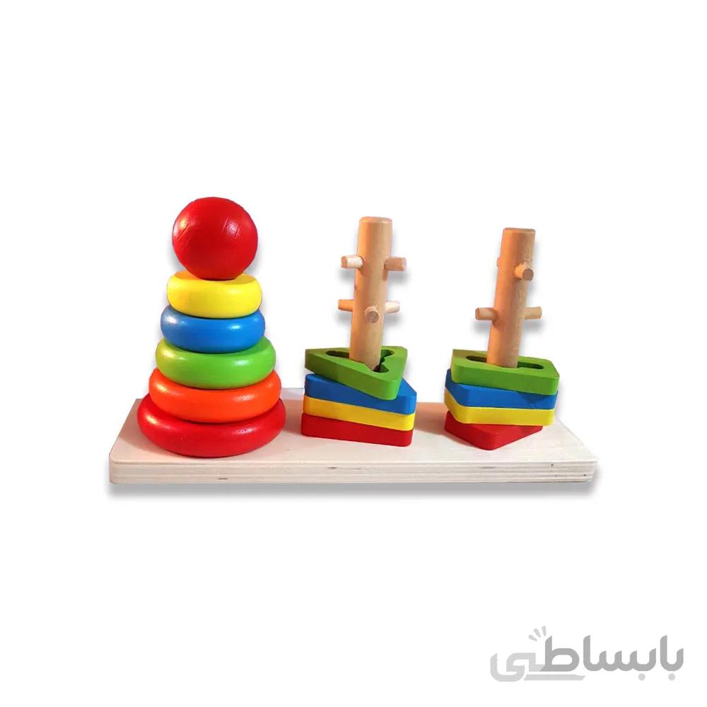 اسباب بازی مونته سوری سه ستونه اشکال