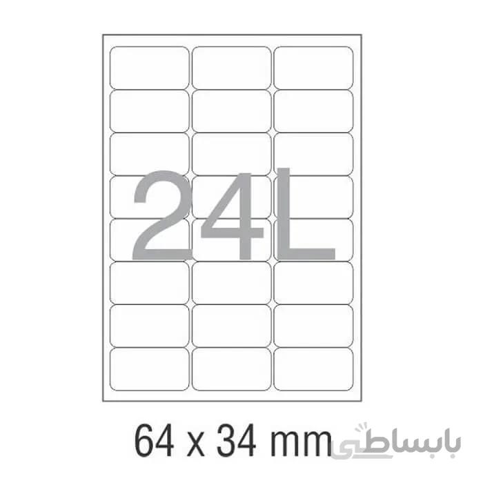 کاغذ پشت چسب دار A4 برش خورده نواجت مدل 24L