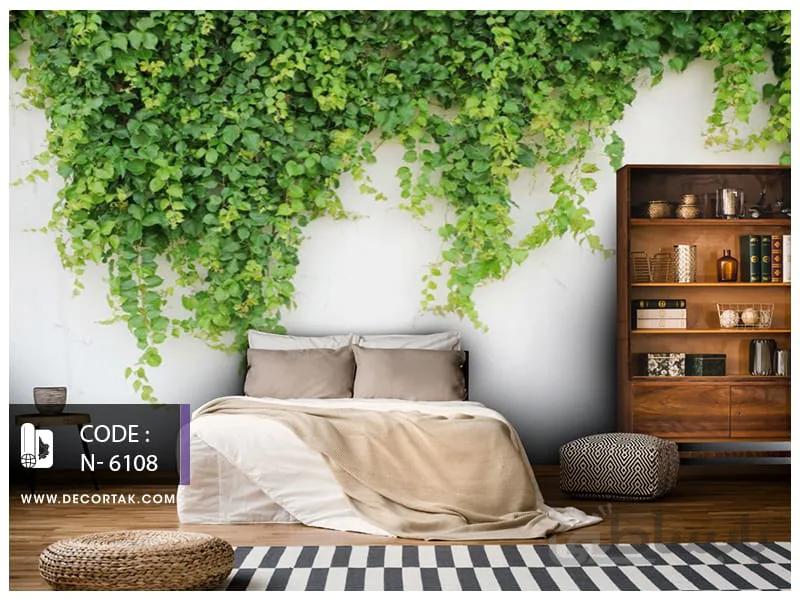 پوستر دیواری طبیعت طرح پیچک دیواری کد N-6108