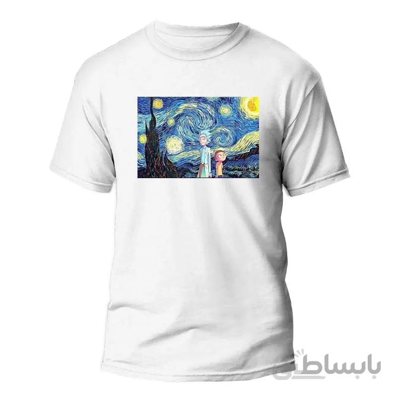 تیشرت طرح Rick and Morty starry