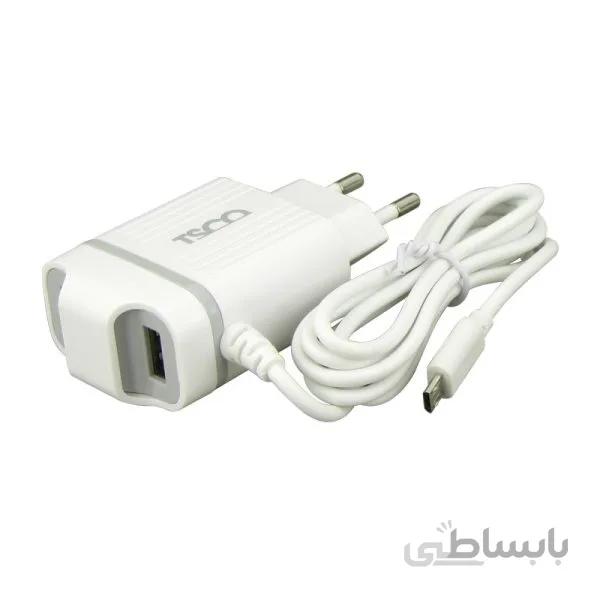 شارژر تسکو Wall Charger TTC 49 به همراه کابل میکرویو اس بی ا TsCO Wall Charger TTC 49 With MicroUSB Cable