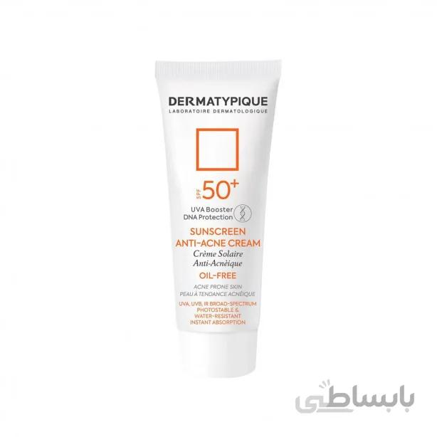 کرم ضد آفتاب درماتیپیک SPF50 مناسب پوست های چرب و جوش دار حجم 40 میلی لیتر