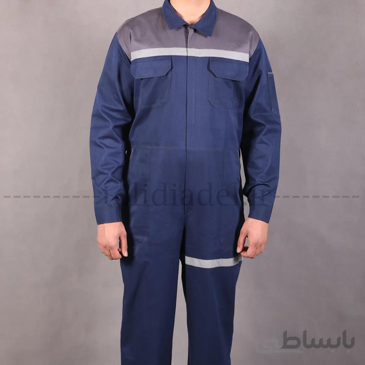 لباس کار سرهمی خلبانی کتان
