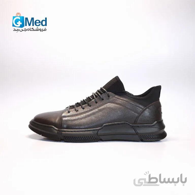 کفش چرم مردانه پاتکان طب مدل Wilson – رنگ قهوه ای
