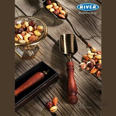 قاشق اجیل دسته چوبی