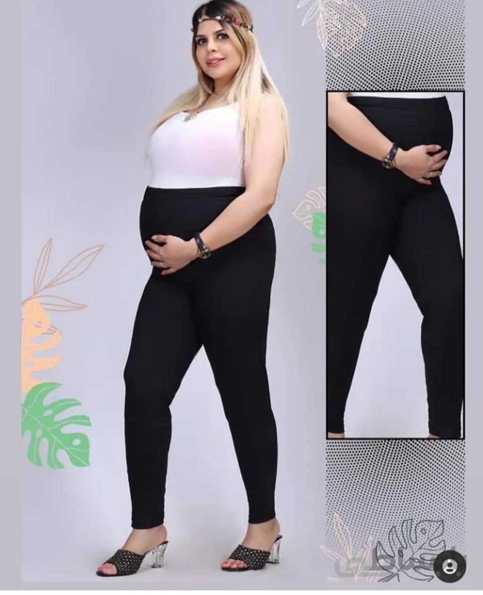 شلوار بارداری مشکی دورس قد 95 و 100