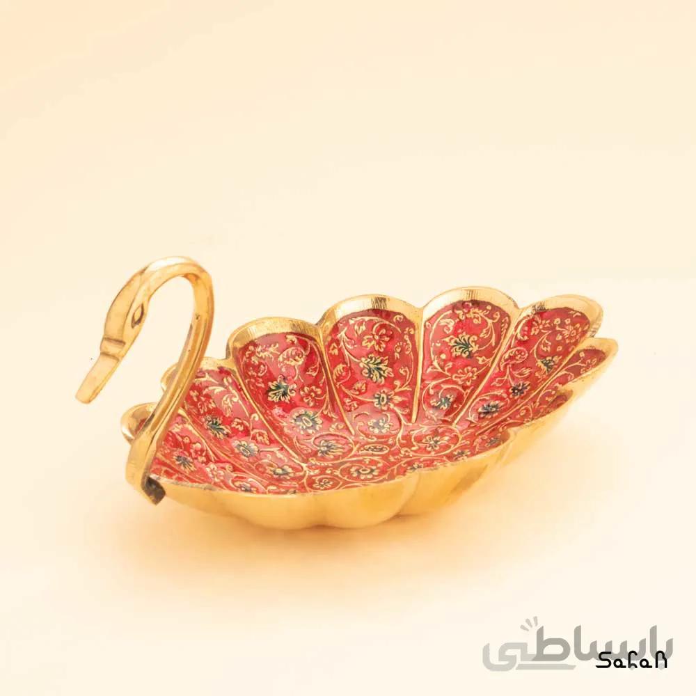 اردو خوری برنجی میناکاری مدل قو پینتری