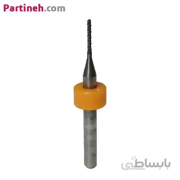 فرز انگشتی حکاکی 1.5 میلیمتر تنگستن کارباید قطر بدنه 3.175 ا 1.5mm fish tail milling cutter corn milling cutter tungsten carbide mini end mill engraving CNC 3.175mm Shaft