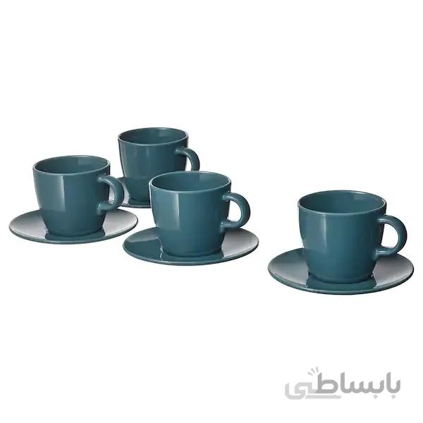 فنجان IKEA مدل FÄRGKLAR رنگ سورمه ای
