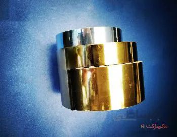 برچسب طلایی و استیل 1 متری