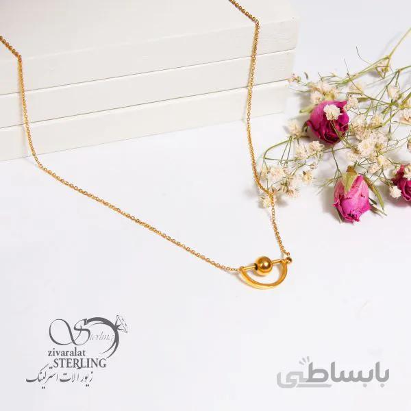 گردنبند زنانه طرح طلا کد 181402