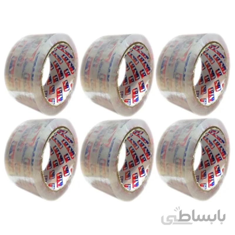 چسب پهن کریستالی 5 سانت یونی وان 90 یارد بسته 6 عددی