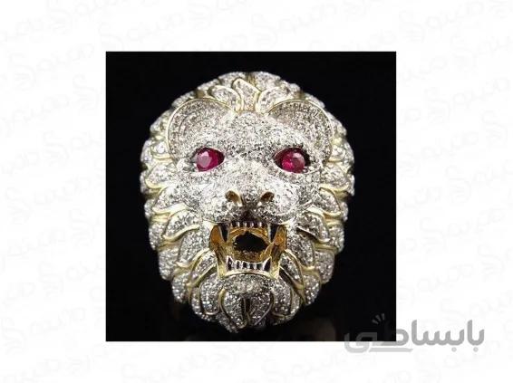 انگشتر مردانه شیر سلطنتی gothic-r-8