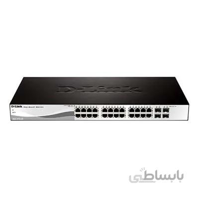 D-Link DGS-1210-28P Web Smart 24 Port Managed Desktop Rack-Mountable Switch ا سوئیچ 24 پورت و اسمارت دی لینک دی جی اس 1210 28 پی