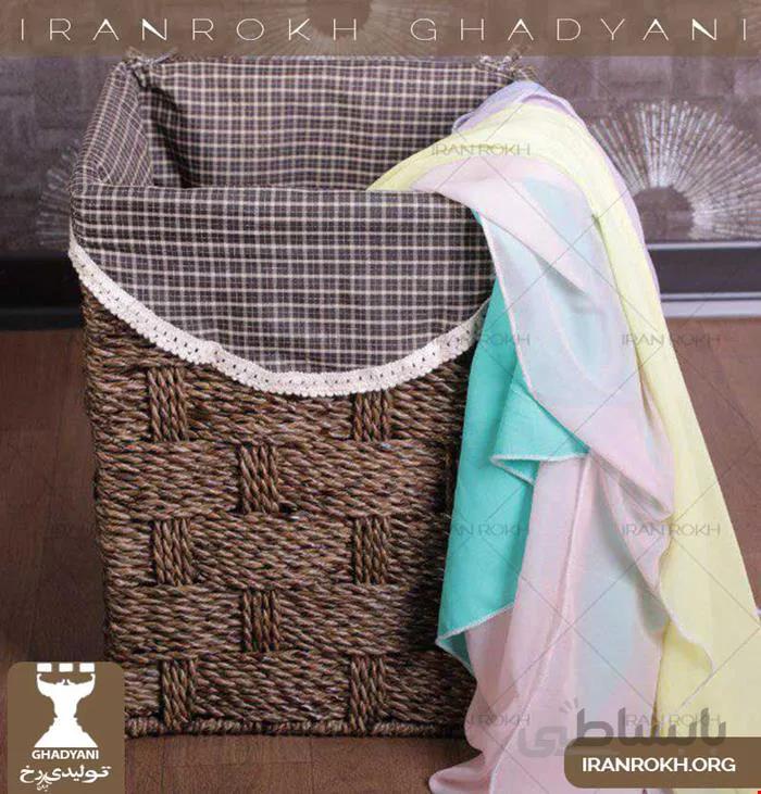 سبدلباس حصیری کوچک