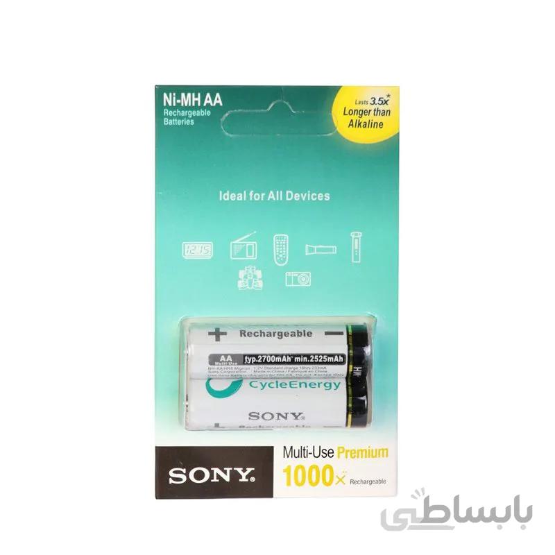 باتری قلمی قابل شارژ سونی مدل NH-AA-B2KN بسته 2 عددی