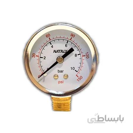 گیج فشار سنج 0 تا 10 بار مدل ناتالی