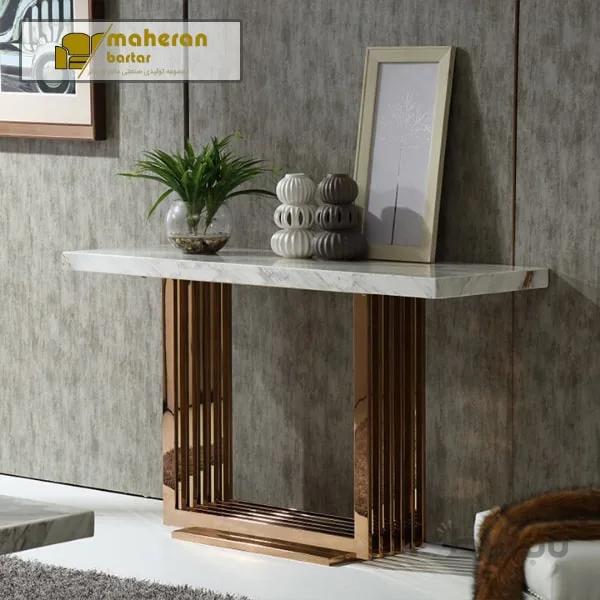 میز کنسول استیل طرح ایساتیس Isatis